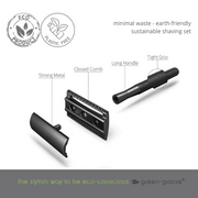 Scheerset met Scheerolie | Zwart