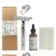Carebox | The Shaving Pack | Zilver | Scheerset voor mannen