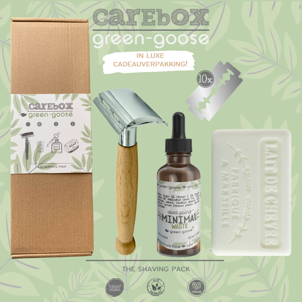 Carebox | The Shaving Pack | Bamboe verzorgingsset mannen