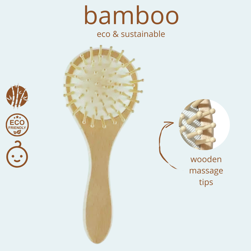 Baby Bamboe Haarverzorgingspakket in Toilettas