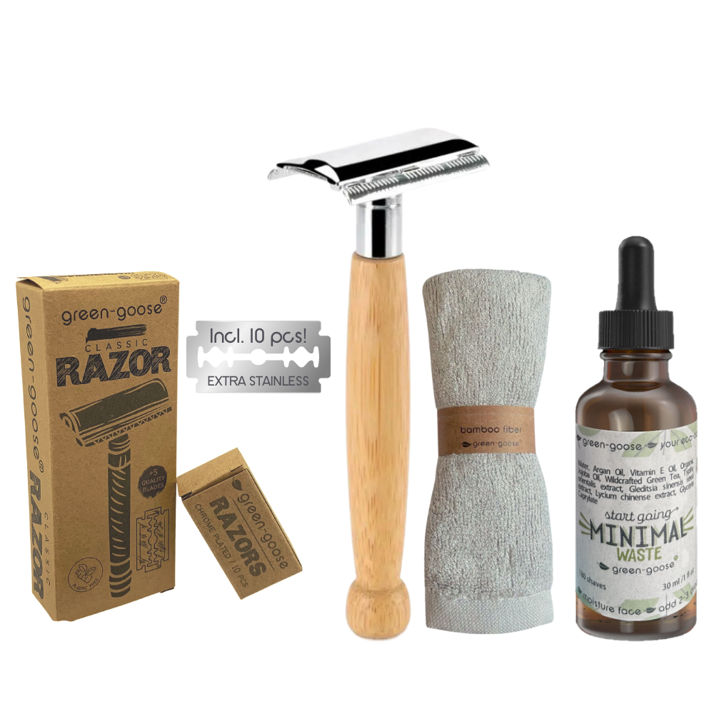 Scheerset met Scheerolie | Bamboe