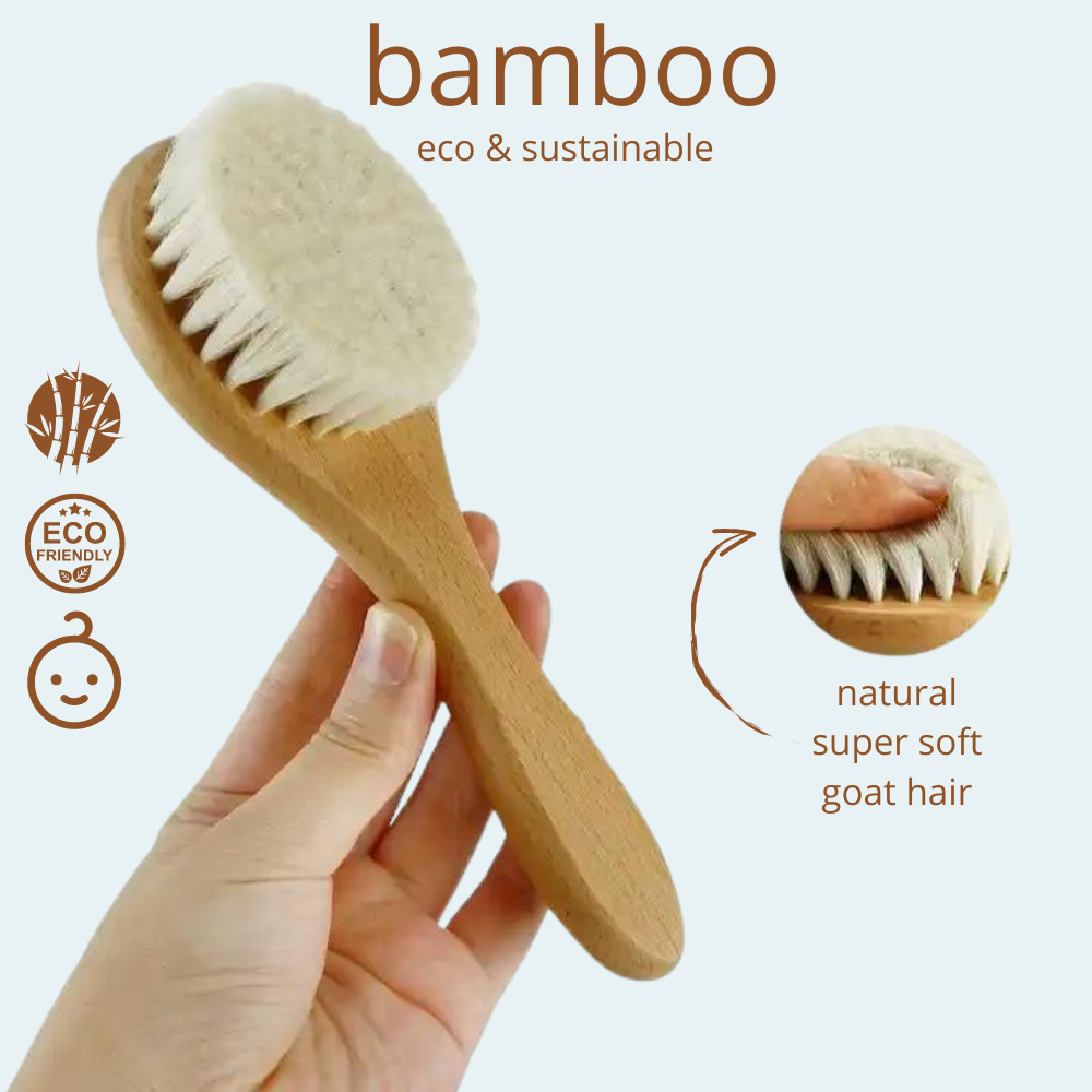 Baby Bamboe Haarverzorgingspakket in Toilettas
